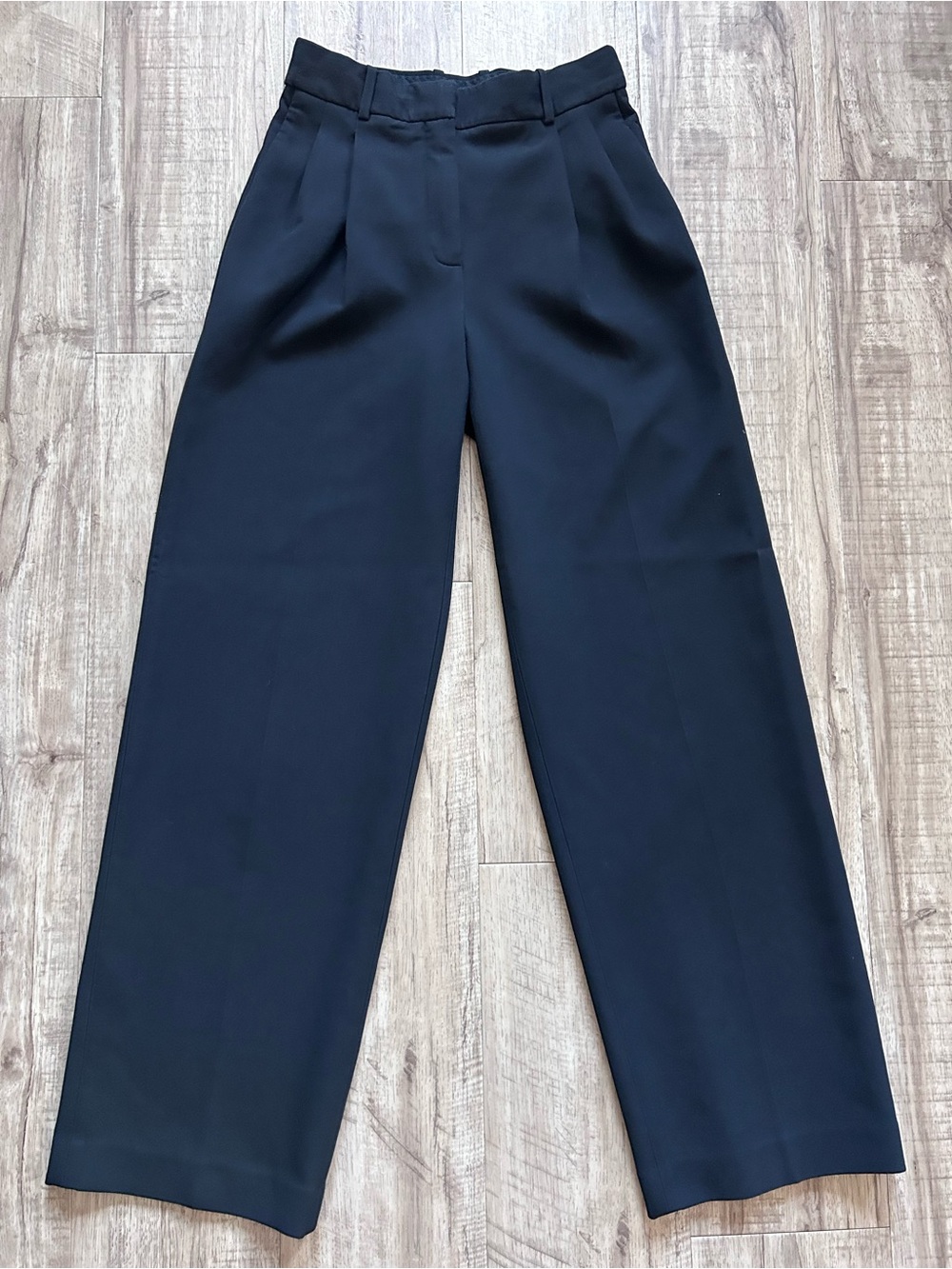 Aritzia Babaton High-Rise Wide-Leg pleated Trousers classic neutral capsule